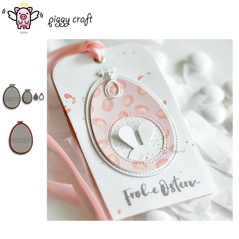 Embroidery Egg - Piggy Craft metalowe matryce do wycinania