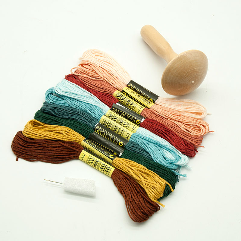 Embroidery Egg - Cerowanie dostarcza zestaw cerowanie drewna grzyb