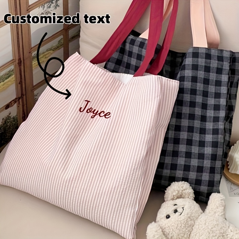Embroidery Name - Torba na zakupy z haftowanym imieniem,