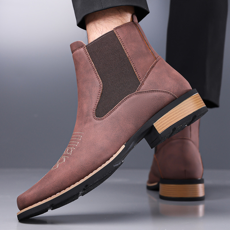 Embroidery Yes - Męskie buty Chelsea Wysokiej Jakości Luksusowe
