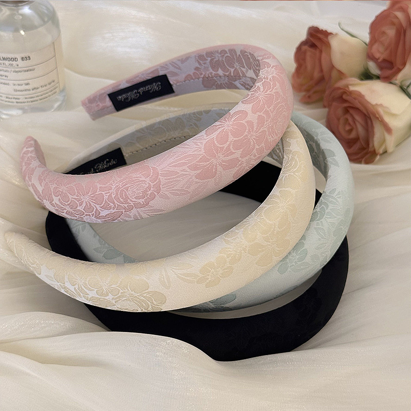 Embroidery Hoop - Modne damskie haftowana róża kwiatowe opaski