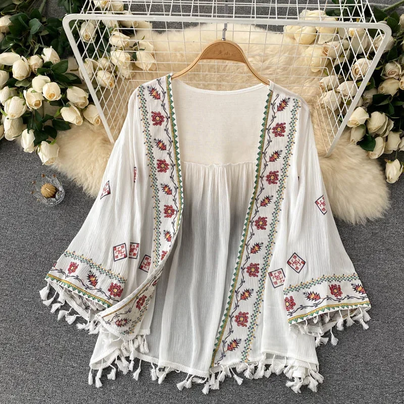 Letnia koszula damska Bohemian – Embroidery On Shirt recenzja i cena