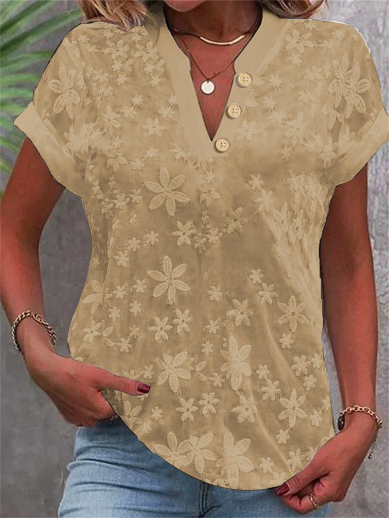 Letnia damska biała bluzka z k – Embroidery On Shirt recenzja i cena