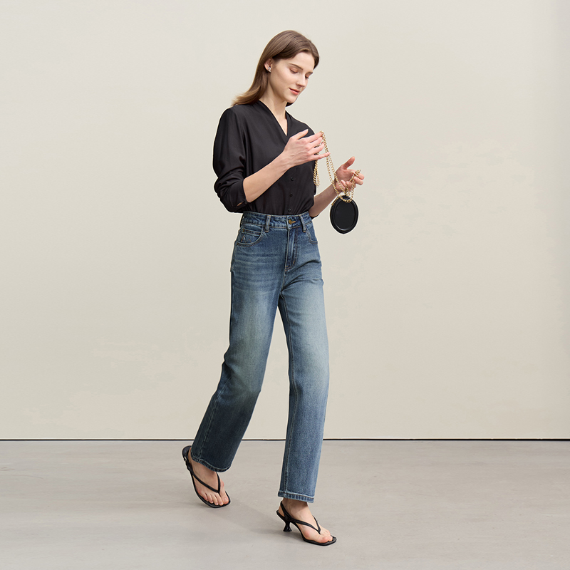Damskie jeansy Amii, nowa kole – Embroidery Effect recenzja i cena