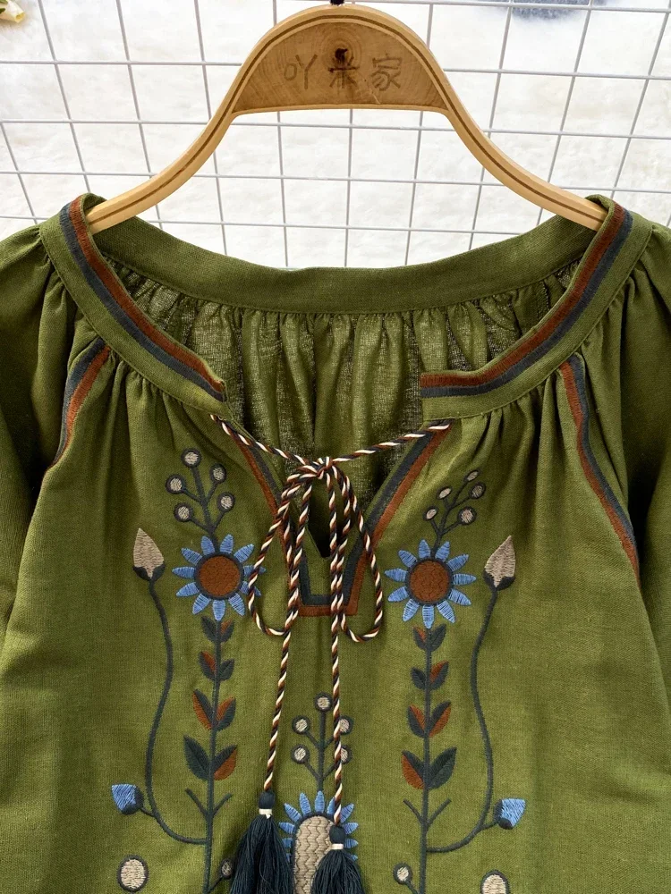 Damska wiosenna bluzka w stylu – Embroidery On Shirt recenzja i cena