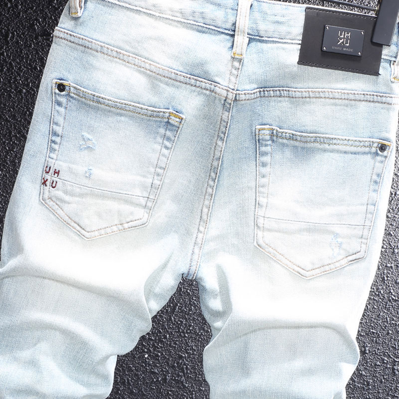 Męskie jeansy w stylu streetwe – Embroidery Effect recenzja i cena