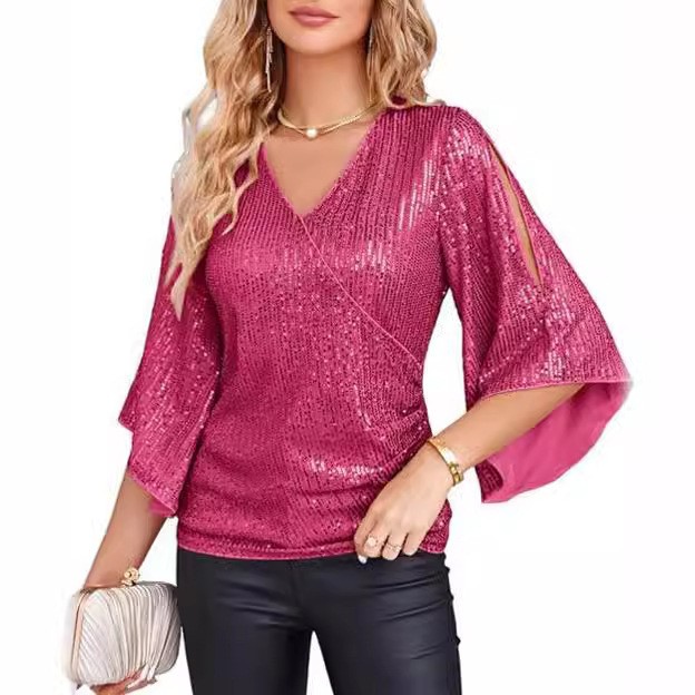 Elegancka damska bluzka z dług – Embroidery Effect recenzja i cena