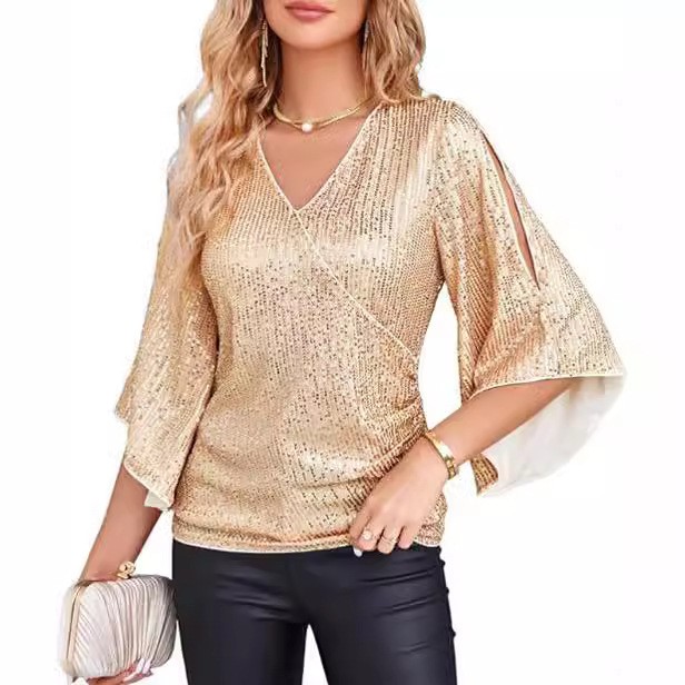 Elegancka damska bluzka z dług – Embroidery Effect recenzja i cena