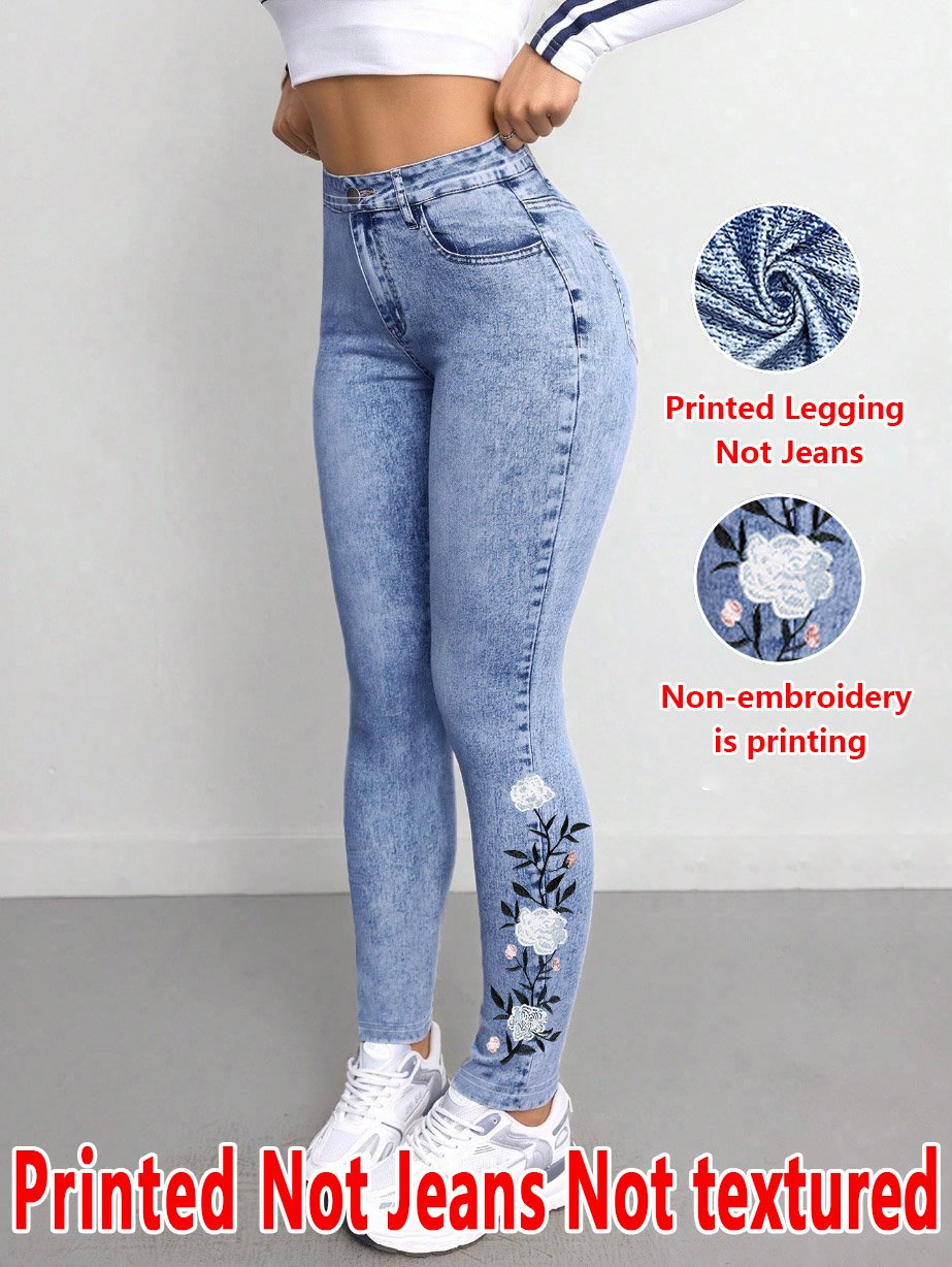 1293 [Spodnie z nadrukiem - ni – Embroidery Effect recenzja i cena