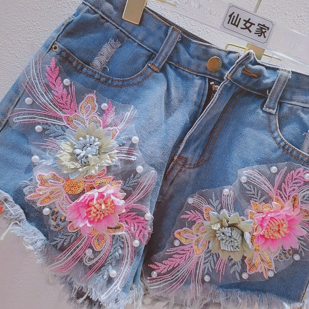 Damskie szorty jeansowe w styl – Embroidery Jeans Sakura recenzja i cena