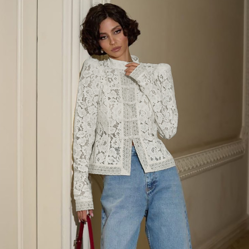 Linad Eleganckie haftowane bia – Embroidery On Shirt recenzja i cena