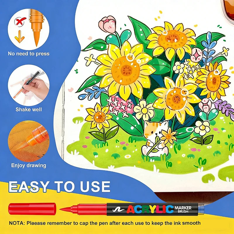 Markery akrylowe z miękką końc – Embroidery Egg recenzja i cena