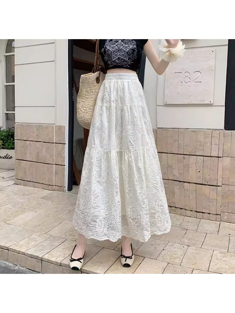 Damska spódnica plus size z wy – Embroidery Effect recenzja i cena