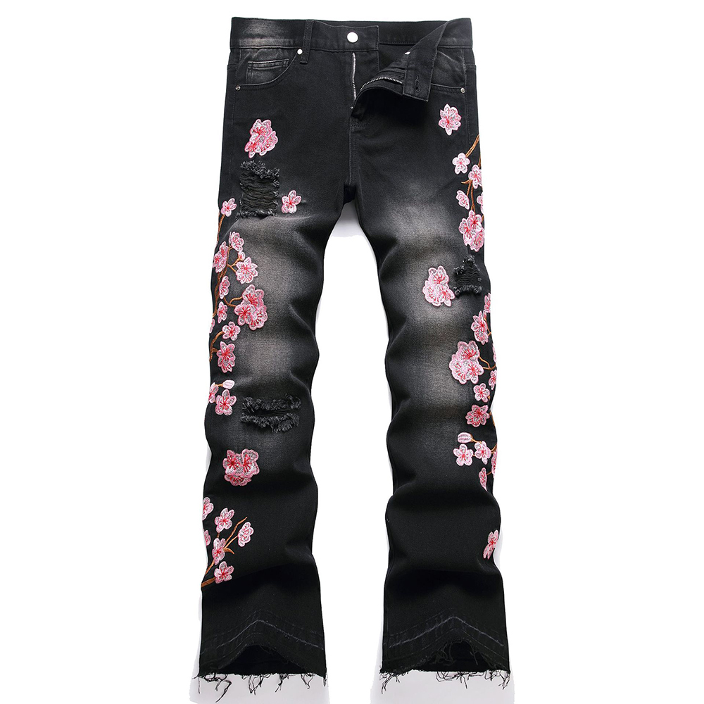 Męskie dżinsy z haftem Sakura  – Embroidery Jeans Sakura recenzja i cena
