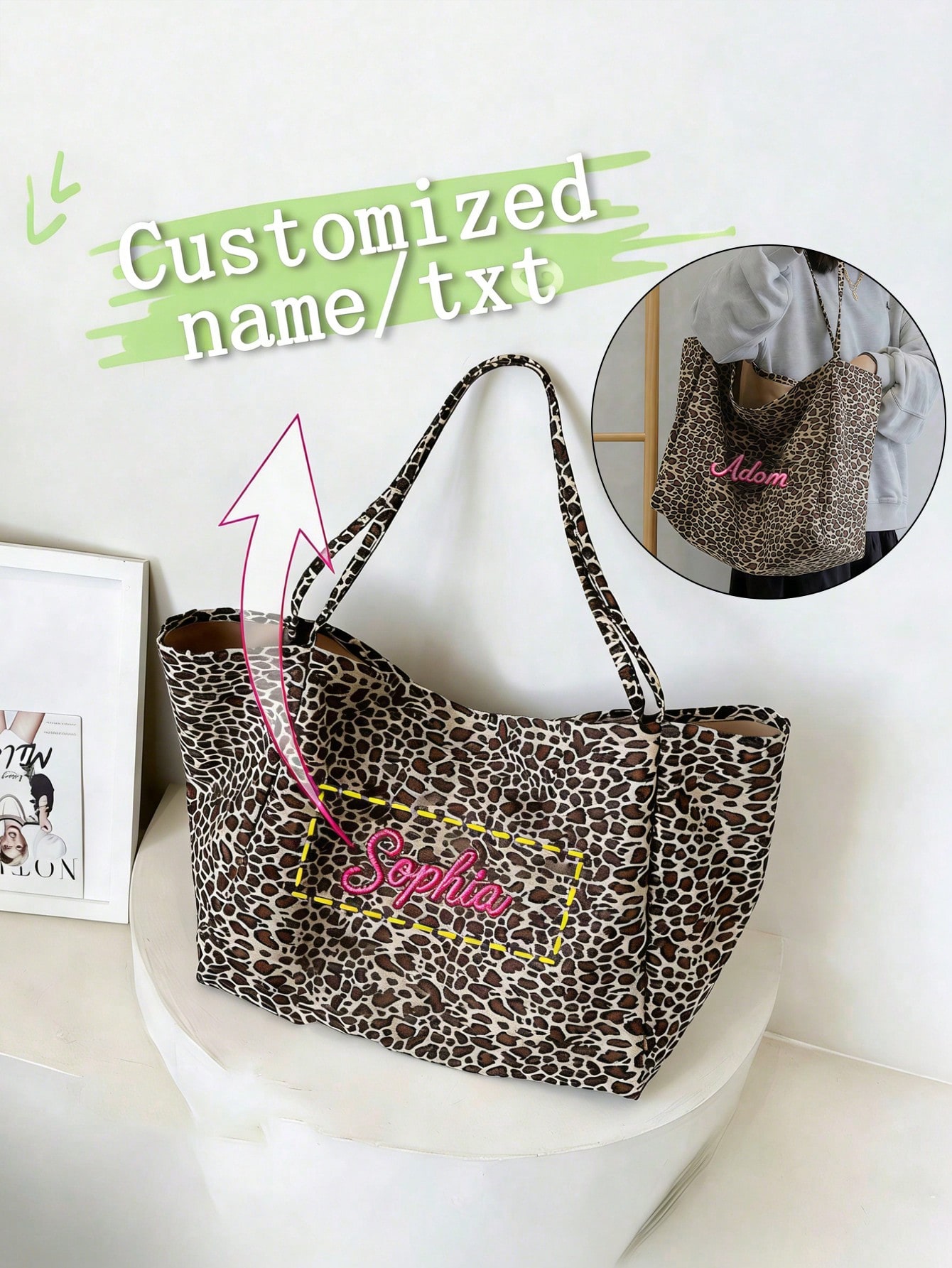 Torba typu tote z nadrukiem w  – Embroidery Name recenzja i cena