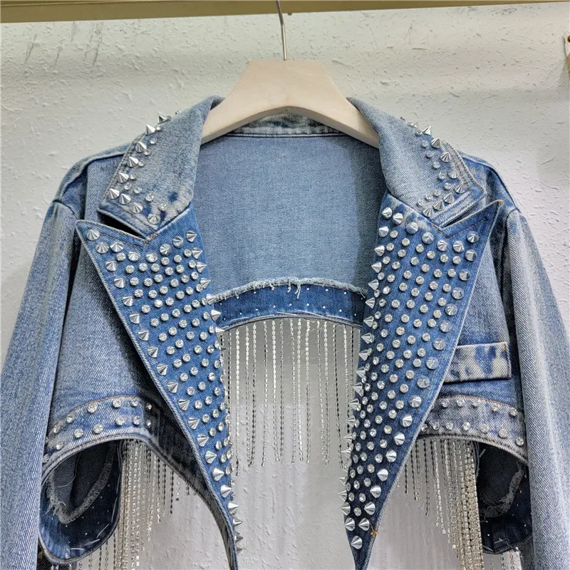 Kurtka jeansowa z krótkimi frę – Embroidery Jeans Sakura recenzja i cena
