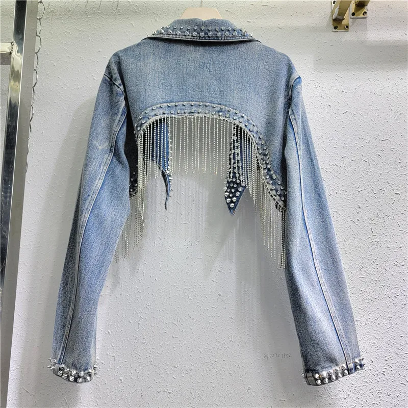 Kurtka jeansowa z krótkimi frę – Embroidery Jeans Sakura recenzja i cena